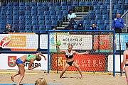 Deutsch: Beachhandball Europameisterschaften 2019 (Beach handball Euro); Tag 2: 3. Juli 2019 – Frauen, Vorrunde Gruppe D, Ukraine-Deutschland 2:0 (23:22, 32:24) English: Beach handball Euro; Day 2: 3 July 2019 – Women Preliminary Round Group D – Ukraine-Germany 2:0 (23:22, 32:24)