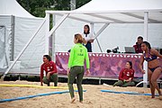 Deutsch: Beachhandball bei den Olympischen Jugendspielen 2018; Tag 5, 10. November 2018; Mädchen, Platzierungsrunde - Amerikanisch-Samoa-Venezuela 0:2 English: Beach handball at the 2018 Summer Youth Olympics at 11 October 2018 – Girls Consolation Round – American Samoa-Venezuela 0:2