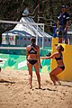 Deutsch: Beachvolleyball bei den Olympischen Jugendspielen 2018; Tag 8, 14. Oktober 2018; Mädchen, Achtelfinale – USA-Peru 2:0 (21–19/21–12) English: Beach volleyball at the 2018 Summer Youth Olympics at 14 October 2018 – Girls Round of 16 – USA-Peru 2:0 (21–19/21–12)