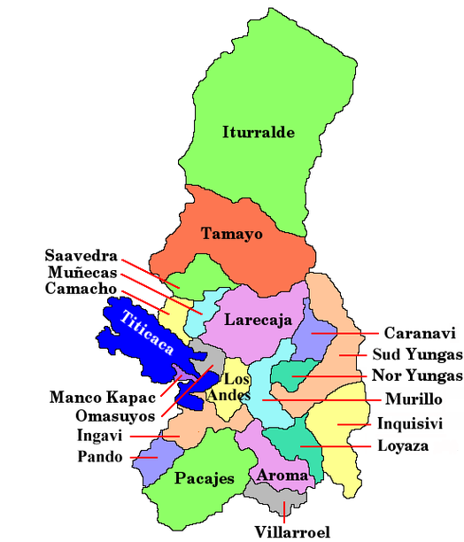 Kaart van La Paz