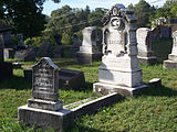 Monument in St. Clair Cemetery, Mt. Lebanon Township, Allegheny County, Pennsylvania