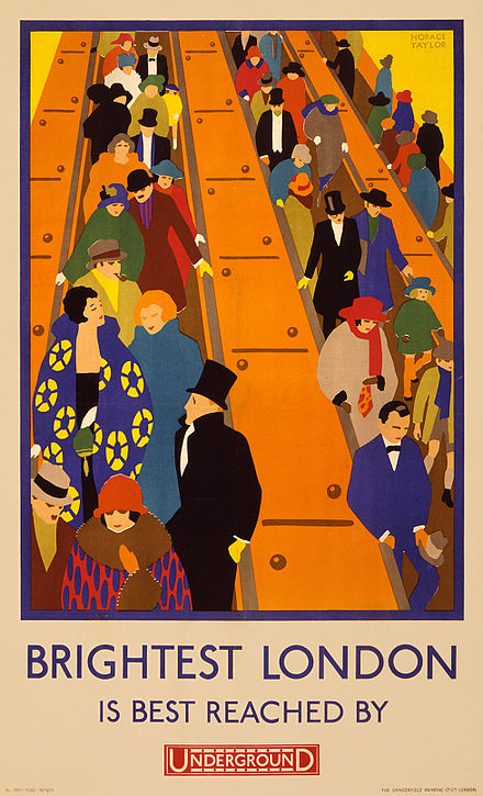 1924 Underground advertising poster