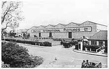 British International Pictures Studios, about 1936 British International Studios, Boreham Wood, postcard.jpg