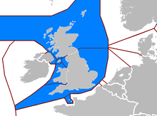 The EEZ of the United Kingdom and also of the Isle of Man and of the Channel Islands (the Bailiwicks of Jersey and of the Islands of Guernsey). The Common Fisheries Policy, with its implications for the British fishing industry, is a widely debated topic. British isles eezs.PNG