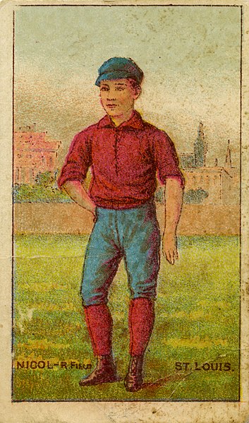 File:Buchner Gold Coin baseball card for St. Louis Brown's right fielder, Nicol.jpg