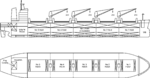 Line plan of a 1990 Capesize ore carrier.