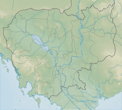 Map showing the location of Siem Pang Wildlife Sanctuary