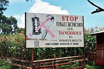 A campaign against female genital mutilation