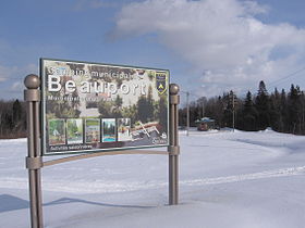 Beauport belediye kamp alanına giriş.