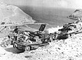 Veículos do exército italiano capturados pelos Aliados.