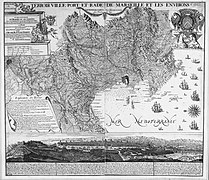 Lestac sur une carte de 1700-1720.