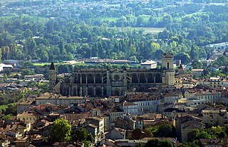 Panorama sur le centre historique de Auch.