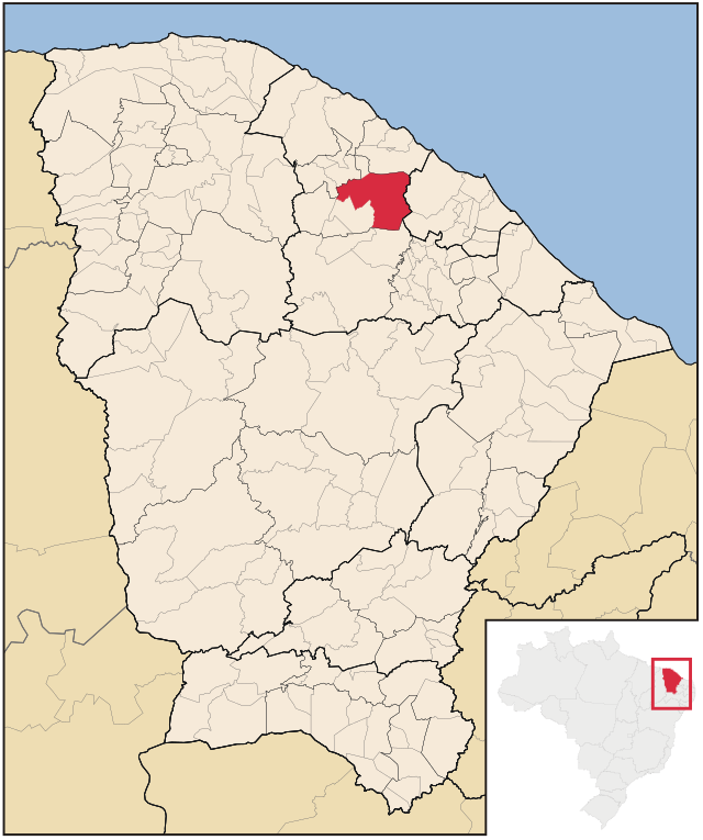Localização de Pentecoste no Ceará