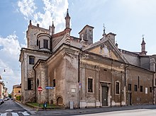 Facade of the church of Santi Cosma e Damiano in Brescia Chiesa dei Santi Cosma e Damiano esterno Brescia.jpg