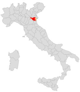Circondario di Ferrara – Localizzazione