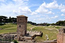 Circus Maximus, a mass entertainment venue located in Rome CircusMaximusSO.jpg