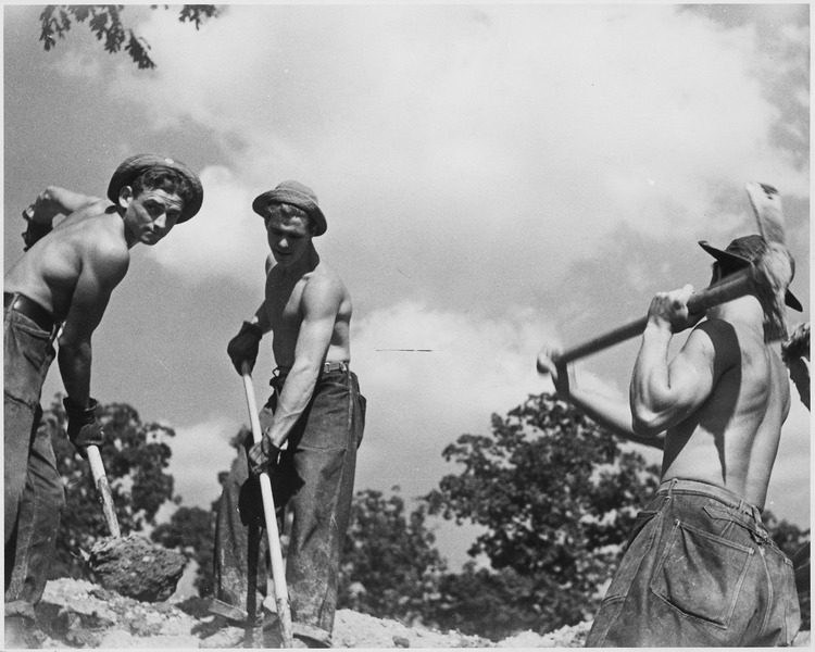 File:Civilian Conservation Corps at an experimental farm in Beltsville, Maryland - NARA - 195830.tif