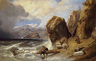 Coast scene near Genoa