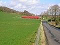 The site of Clevens Loch looking towards Langholm Farm.