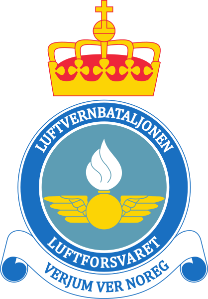 File:Coat of arms of the Royal Norwegian Air Force Air Defence Battalion.svg