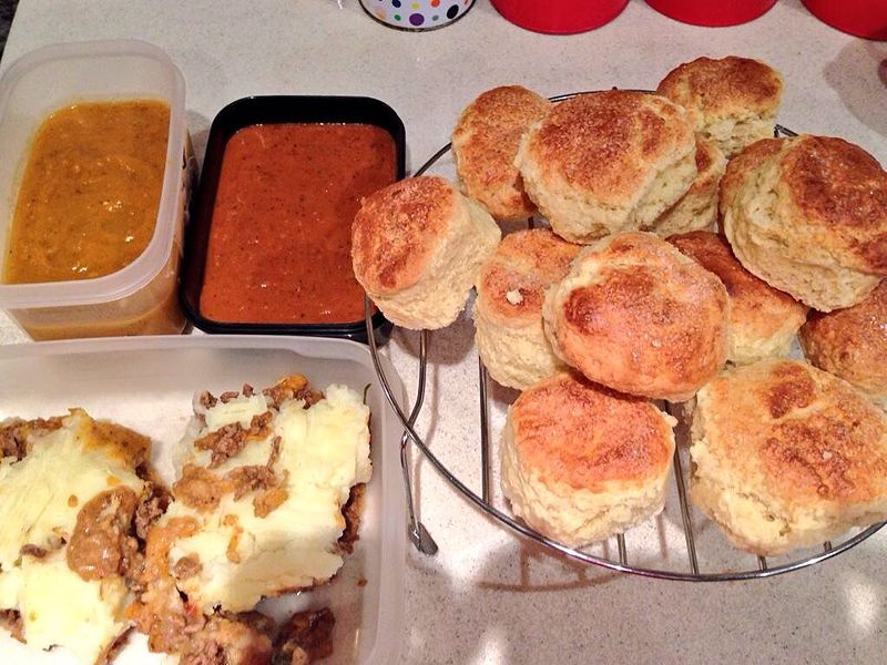 File:Cookoff. Cottage pie.veg soups and scones.jpg