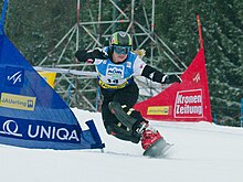 Corinna Boccacini in 2012 Corinna Boccacini FIS World Cup Parallel Slalom Jauerling 2012.jpg