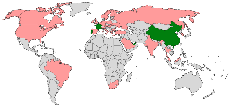 File:Countries with F1 Powerboat races in 2016.png