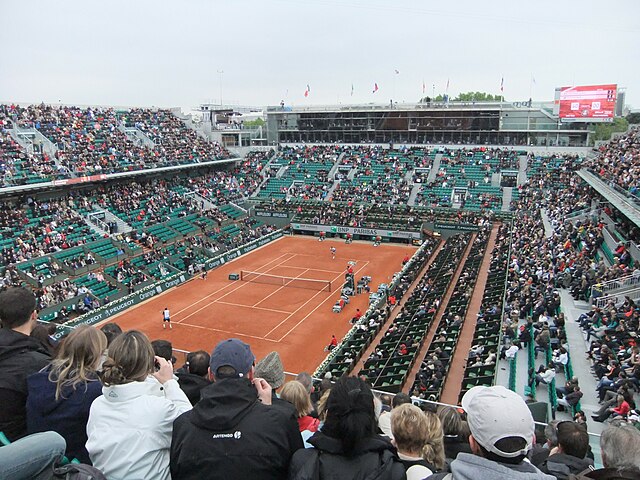 Court Philippe Chatrier during the 2013 French Open.