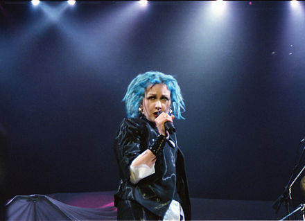 Lauper performing in 2000