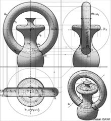 Example of four different 2D representations of the same 3D object DALLA.GIF