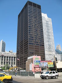 June 8, 2006, Block 37 site and signage. (In background left to right: Chicago City Hall, Richard J. Daley Center, Grant Thornton Tower & James R. Thompson Center) Daley Center Chicago.jpg