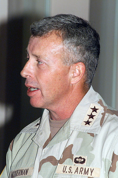 File:David McKiernan, Army General, speaking October 2003.jpg