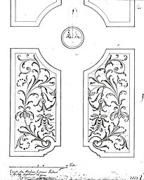 Plan du parterre du château d'Issy, par André Le Nôtre, vers 1685.