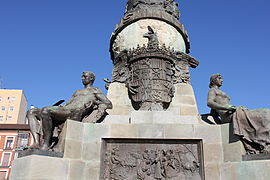 Detalle del monumento a Cristóbal Colón en Valladolid 6.JPG
