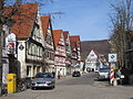 Deutsch: Fachwerkhäuserzeile in Dettingen an der Erms, Metzinger Straße.