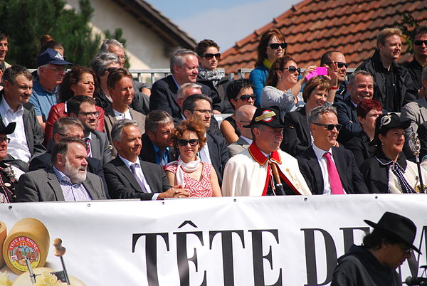 A state usher accompanying a federal councillor in Switzerland