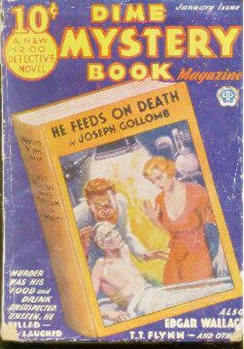 Cover of the pulp magazine Dime Mystery Book Magazine, January 1933