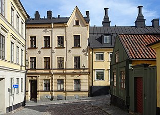 Svartensgatan mot öster vid Katarina kyrkobacke.