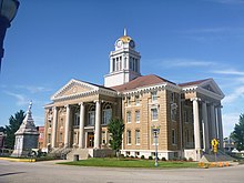 Dubois County Courthouse in Jasper, Indiana, July 2014.jpg