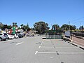 South-easter car park, including bike shelter, looking south-west.