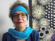 A portrait photo of the Austrian artist Helga Schager, 2020