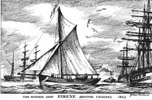 The ship Eirene in Bristol in 1843 Eirene 1843.jpg