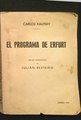 El Programa de Erfurt, Carlos Kautsky, Julian Besteiro.djvu