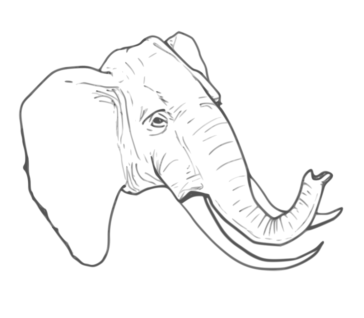 Download File:Elephant clipart.svg - Wikimedia Commons