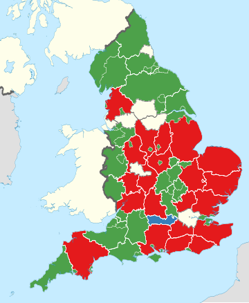 File:English non-metropolitan counties coloured by type map 2023.svg