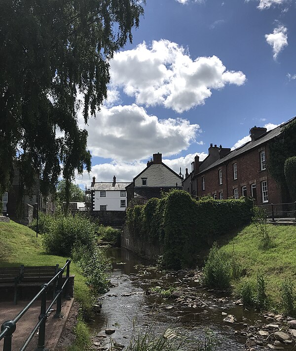 The River Ennig in Talgarth