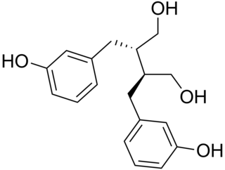 Enterodiol Lignan formed by the action of intestinal bacteria on lignan precursors found in plants.[1]