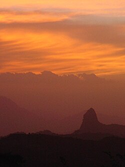 Sonnenuntergang zwischen Agordat und Keren