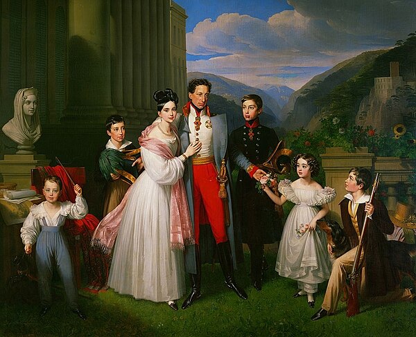 Archduke Charles with family.