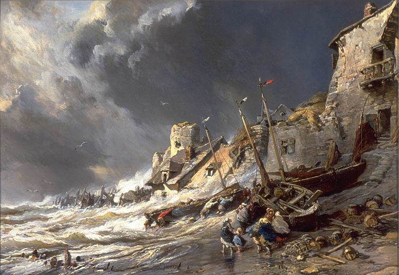 File:Eugene Isabey - Brittany Coast Scene, Saint-Malo.jpg